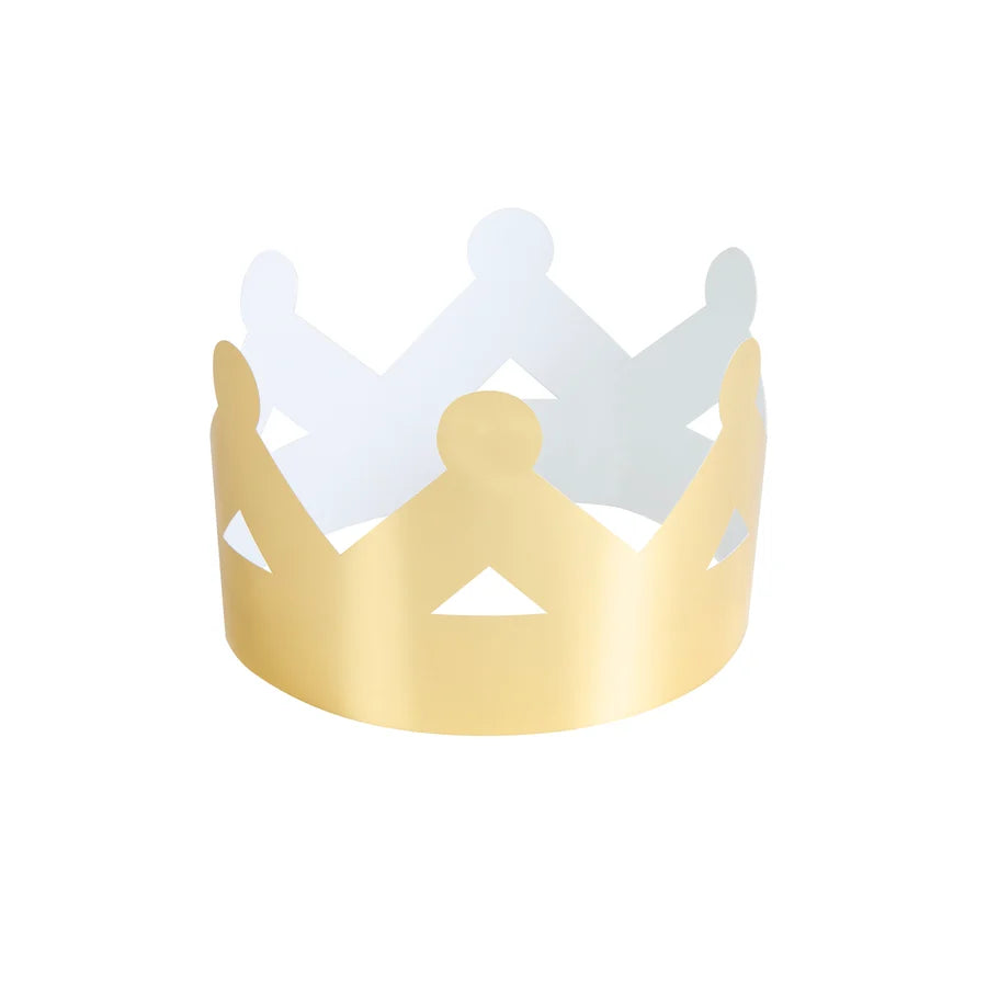 Gold paper crown with rounded points, included inside each cracker